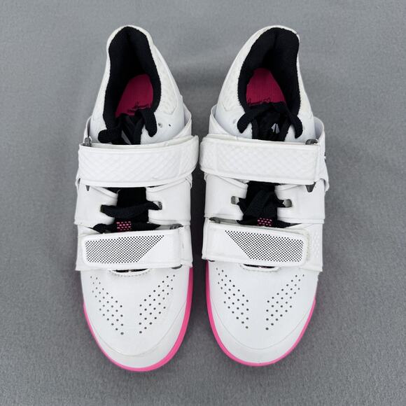Reebok Legacy Lifter Shoes Womens Size 5 White Pink Weightlifting Power Gym - Picture 5 of 13